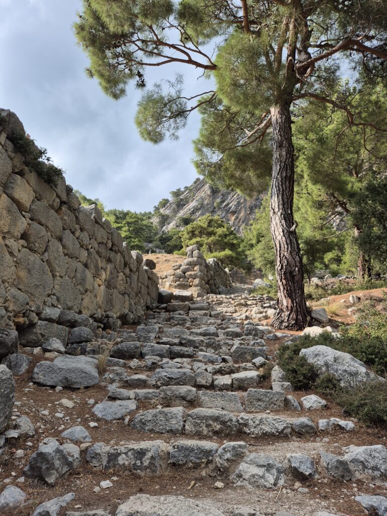 Arykanda, tiyatroya çıkan yol, Finike, Antalya