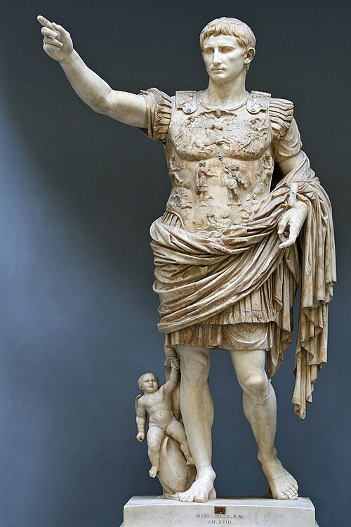 Prima Porta Augustus Heykeli, Vatikan. Kaynak: Wikipedia